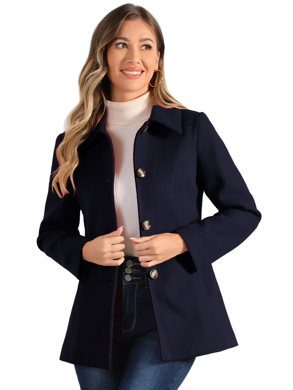 Women’s Structured Winter Jacket | Buttoned Pockets