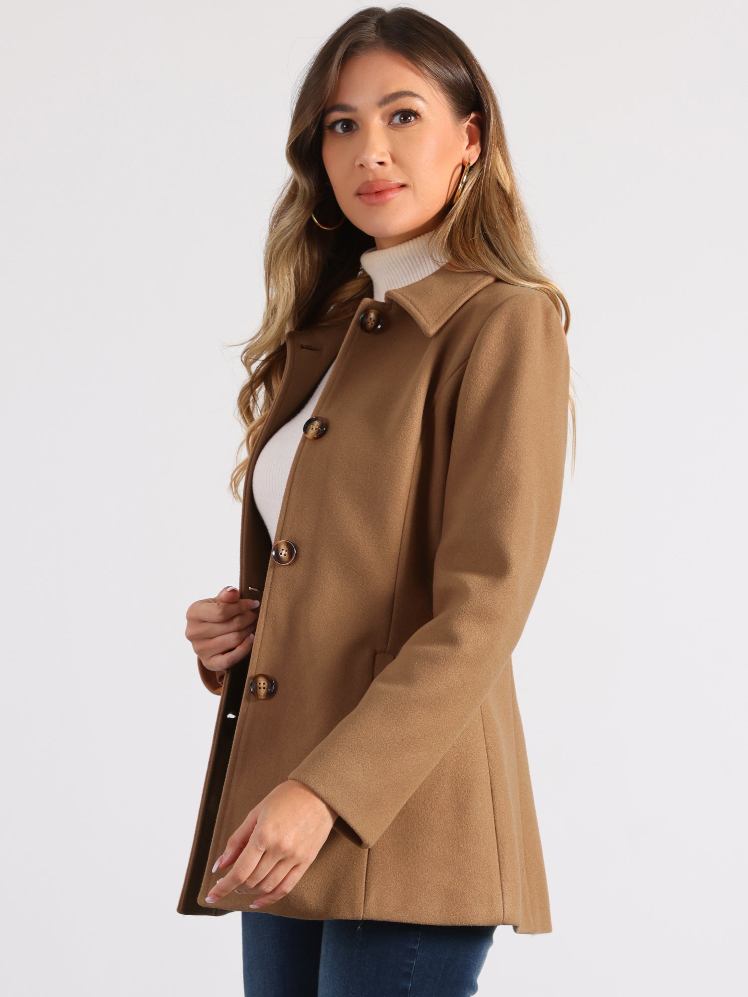 Women’s Structured Winter Jacket | Buttoned Pockets
