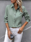 Women’s Long Sleeve Shirt | Button Up Collar