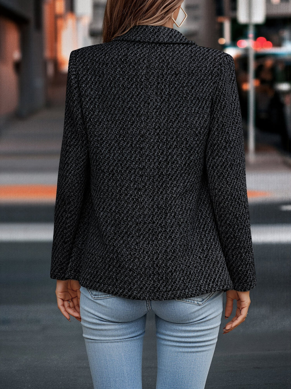 Women’s Casual Blazer | Double Breasted Pockets