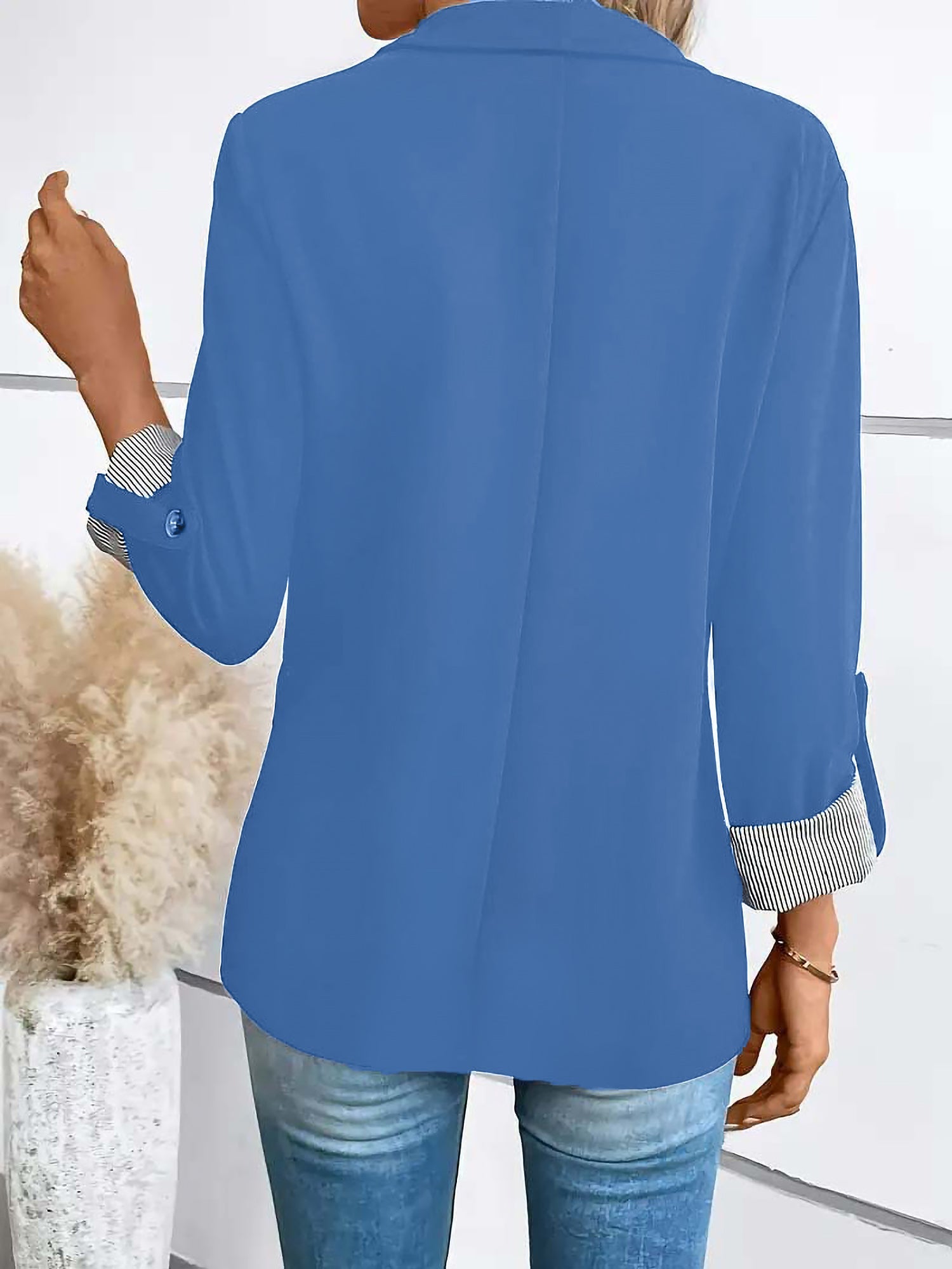 Women’s Casual Blazer | Button Up Pockets
