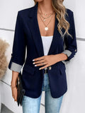 Women’s Casual Blazer | Button Up Pockets