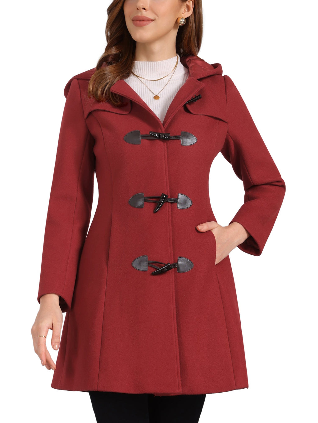 Women’s Winter Coat | Hooded Pockets