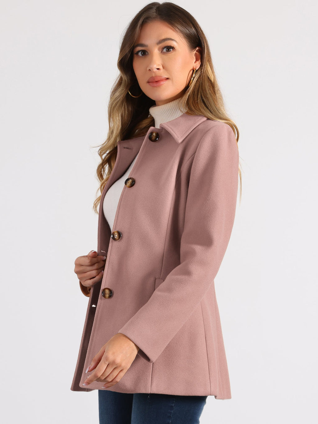 Women’s Structured Winter Jacket | Buttoned Pockets