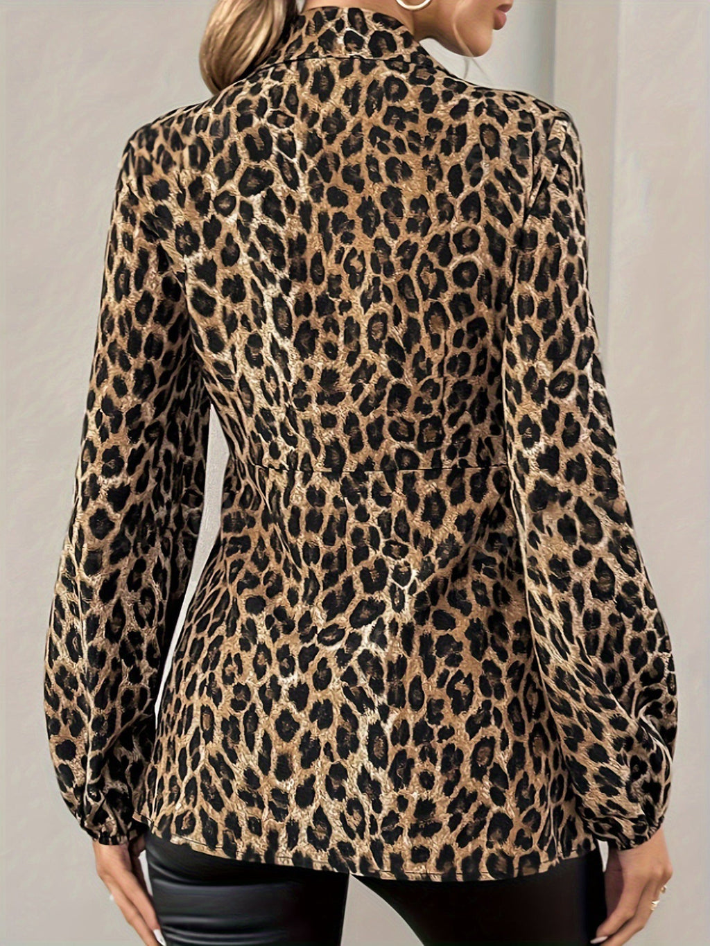 Women’s Long Sleeve Blouse | Tie Front