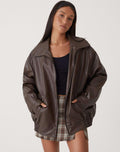 Women’s Oversized Bomber Jacket | Zip-Up
